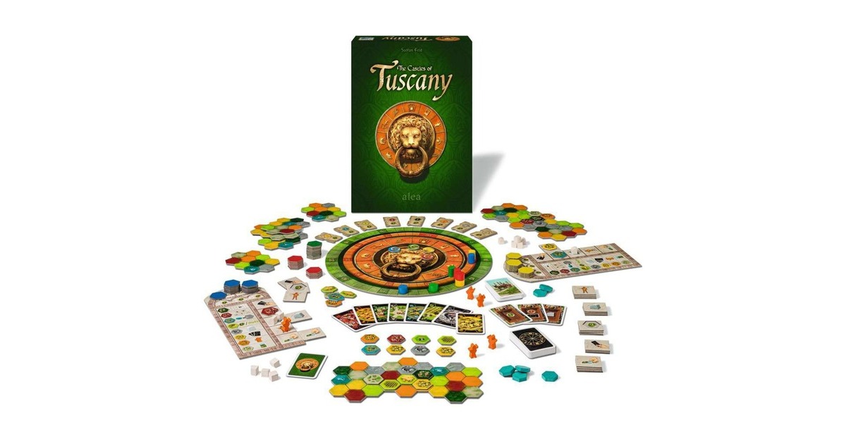 PegasusThe Castles of Tuscany Bordspel  (Engels | 2 - 4 spelers | 45 - 60 minuten | vanaf 10 jaar)