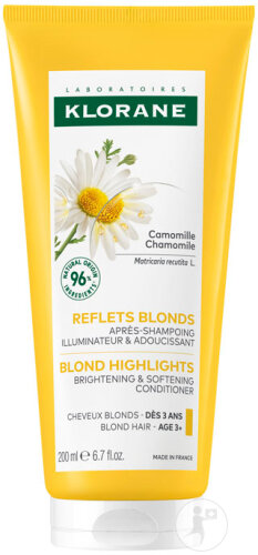 Klorane Camomille Après-ShampoingReflets Blonds Illumine & Adoucit Cheveux Blonds  200ml