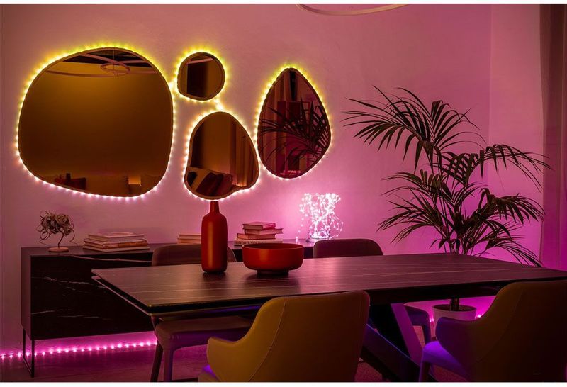 Twinkly Dots – App-gestuurd flexibel LED lichtsnoer 60 RGB (16 Miljoen Kleuren) 3 meter transparant draad