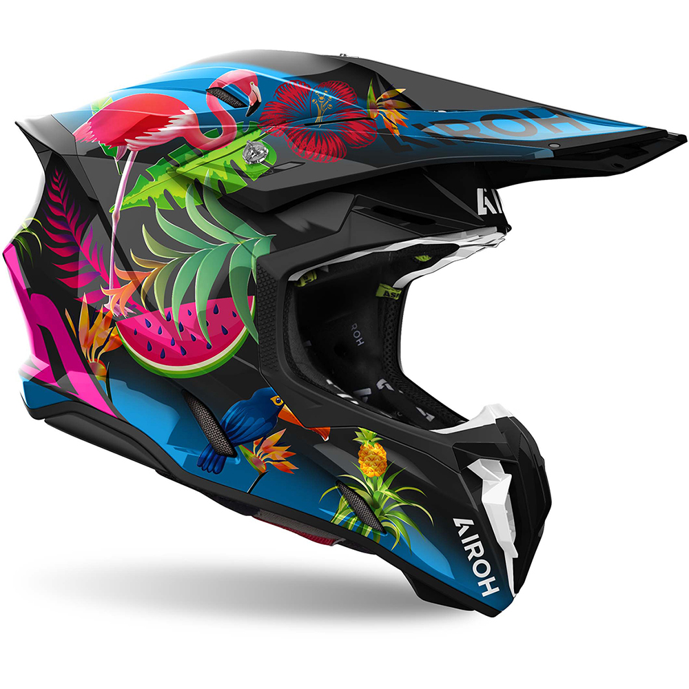 Airoh - Casque Twist 3 Amazonia Multicolore / Noir / Brillant