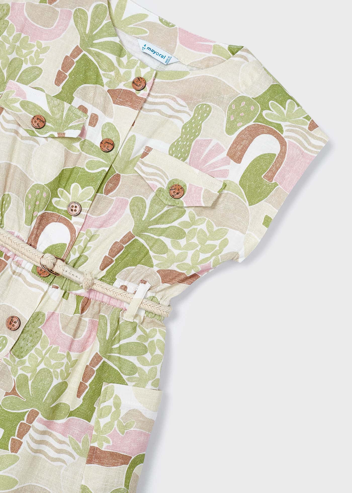 Macacão estampado Better Cotton para meninas