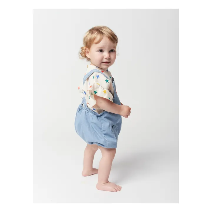 Bobo Choses T-Shirt Coton Bio Texturé Etoiles | Ecru