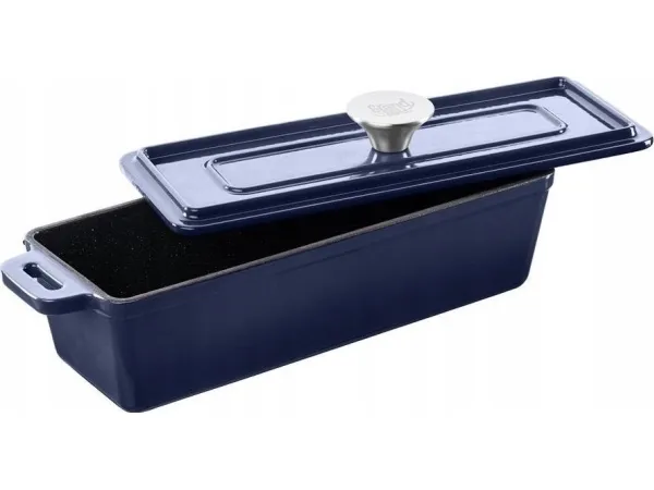 GRAND FEU cast iron baking dish, blue, 35.4 x 11 x 11.4 cm