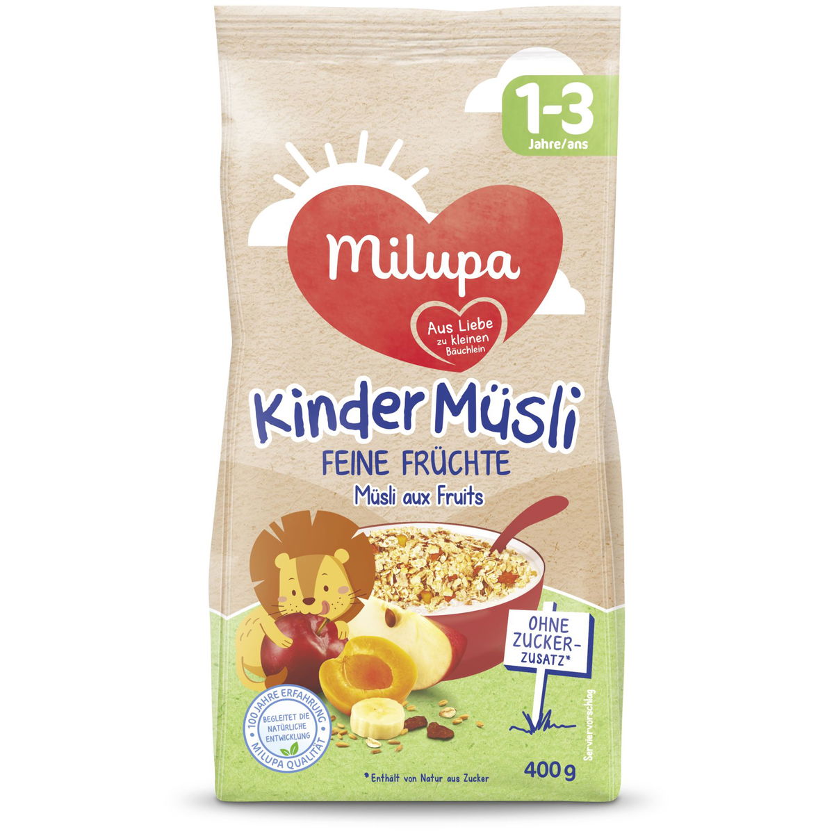 MilupaMilupa   Kindermüsli 12m+ Früchte