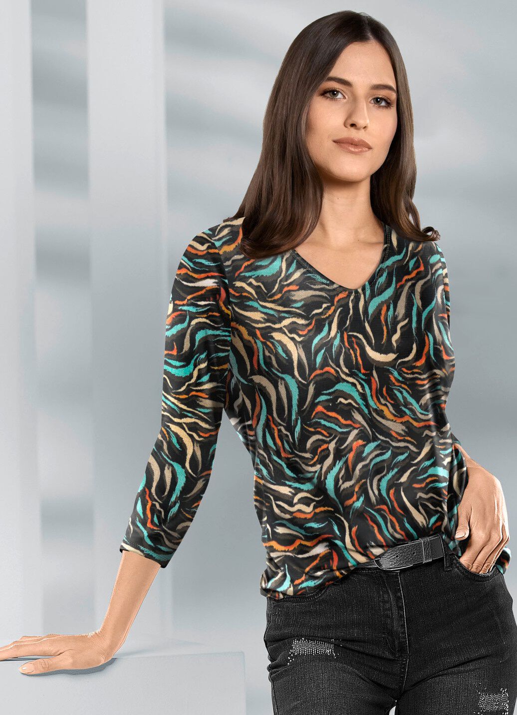Pullover in Feinstrick