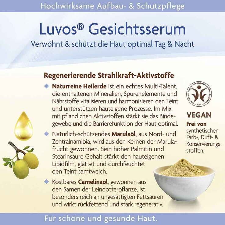 Luvos Naturkosmetik Gesichtsserum Intensivpflege, 50 ml