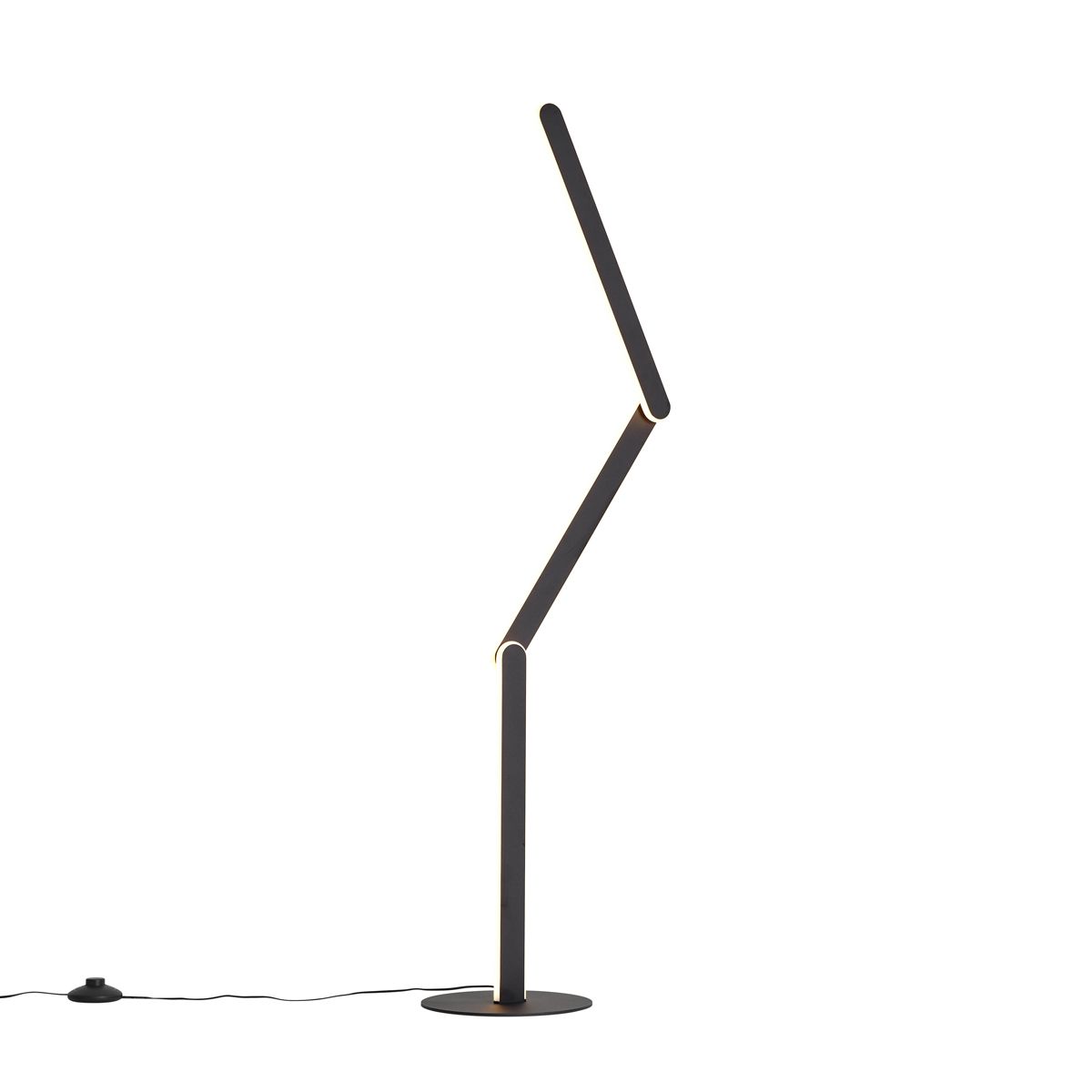 Design vloerlamp zwart incl. LED 3-staps dimbaar - Gate