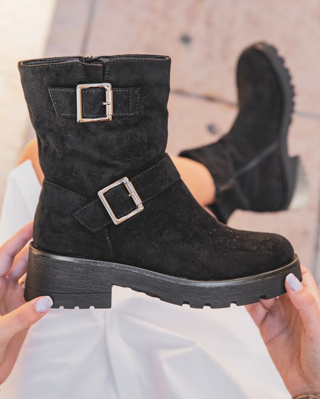 Bottines femme noires à talon - Bianca