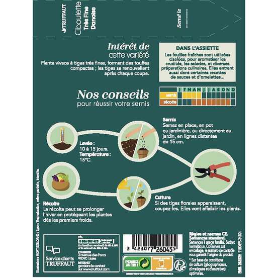 Graines de ciboulette en sachet