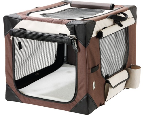 Karlie smart Top de Luxe transportbox 61x46x43 cm beige-bruin