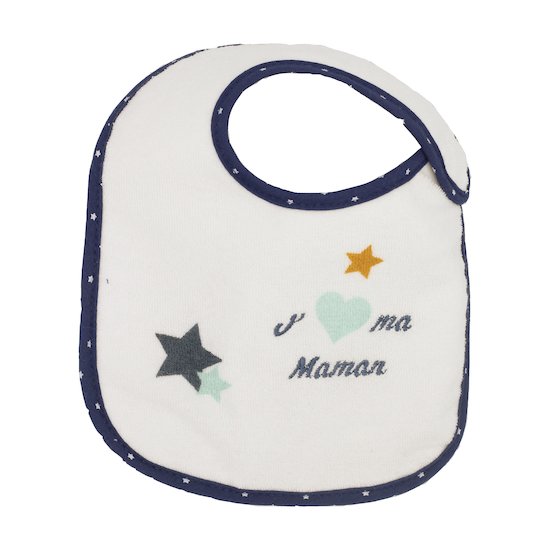 Lot de 7 bavoirs naissance   Baby love garçon        de               Trois Kilos Sept