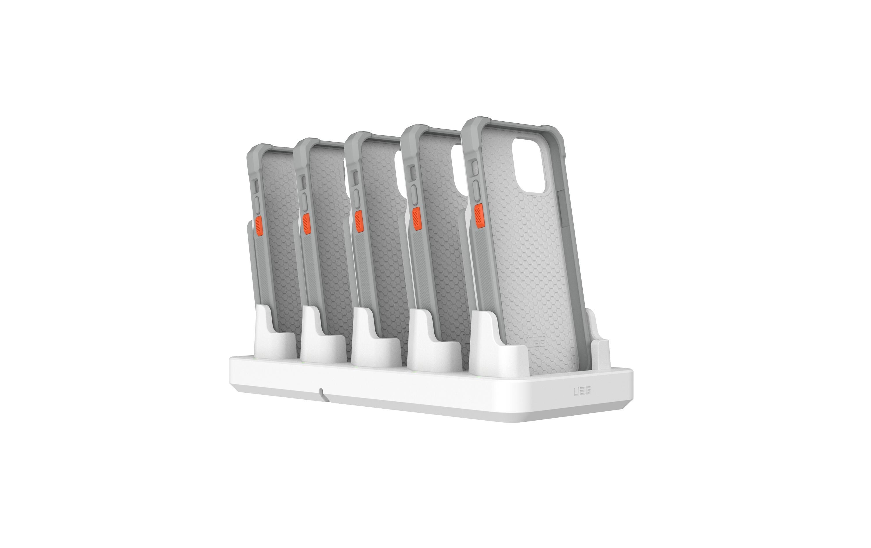 Ladestation Workflow 5 Slot Case Charger Weiss<br>USB-Ladestation zum Laden von bis zu fünf Geräten