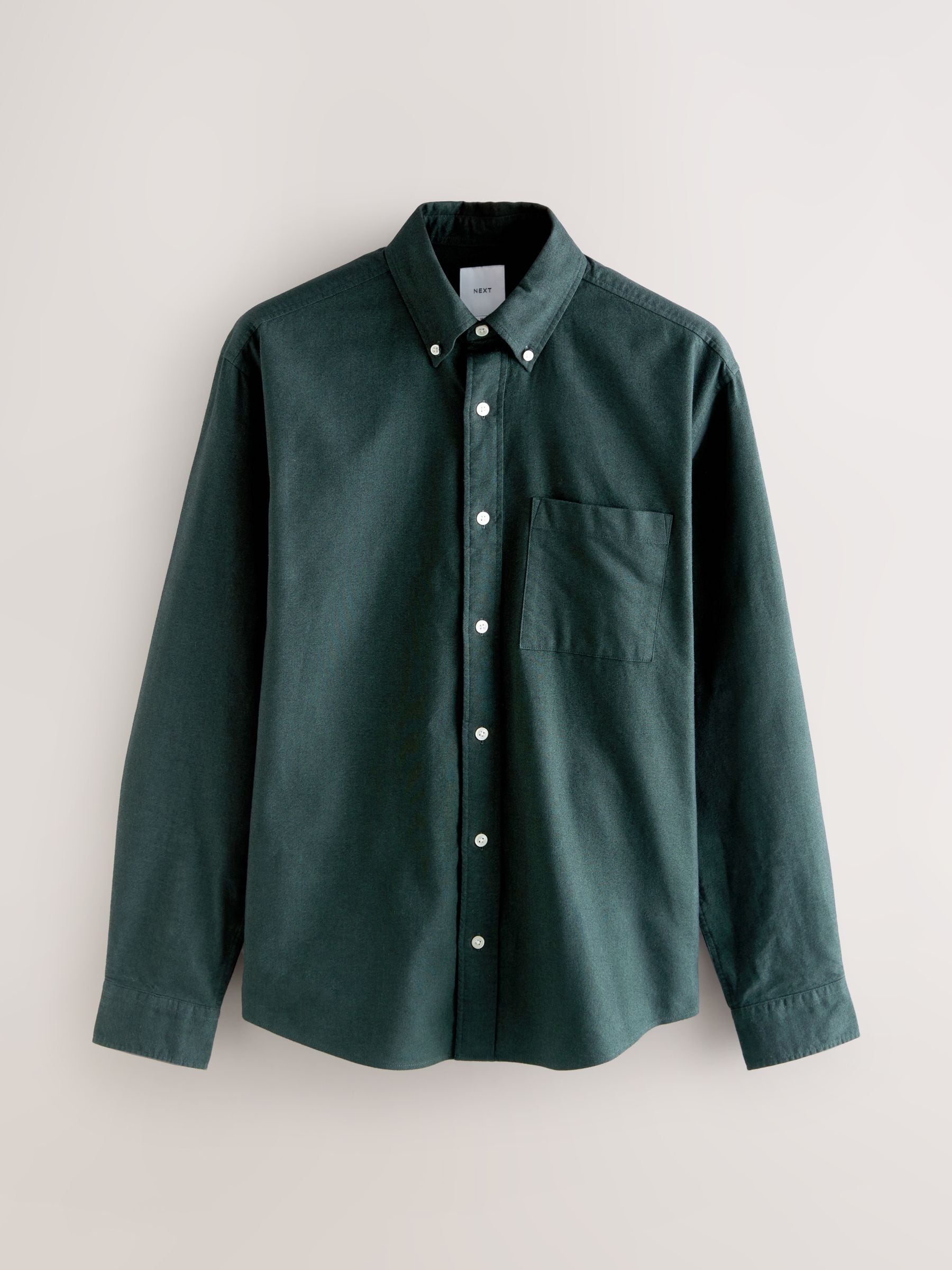 Donkergroen - Soft Touch Oxford Long Sleeve Shirt