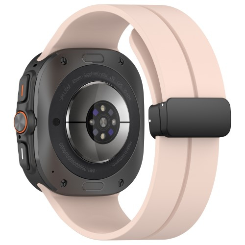 Samsung Galaxy Watch Ultra (47mm) Silikon Armband mit Magnet-Verschluss (Gelenkumfang: 140-215mm) - Rosa