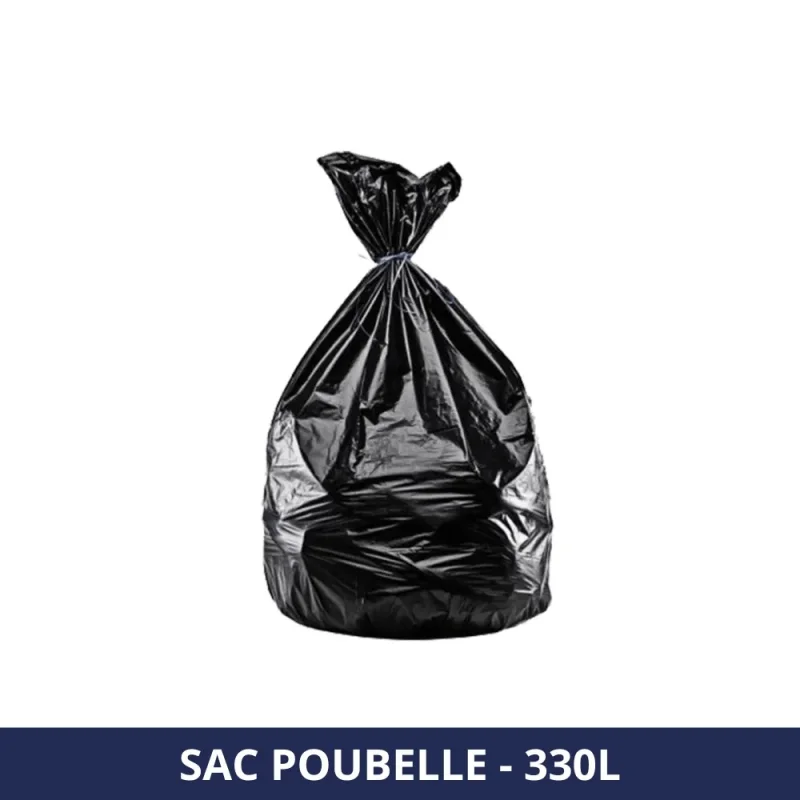 FILFA FRANCE - Sac poubelle 330L - Noir - 35u - x100 sacs