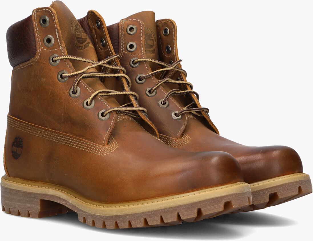 bruine timberland veterboots 6 inch premium boot m