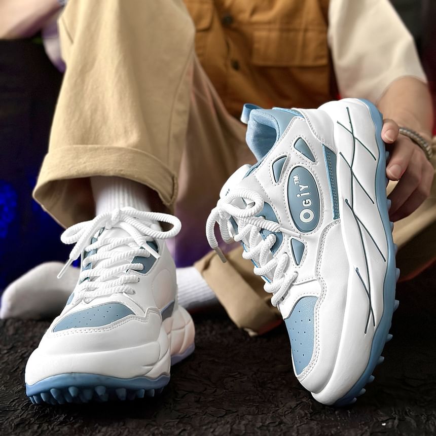 Tanzanite - Platform Paneel Sneakers