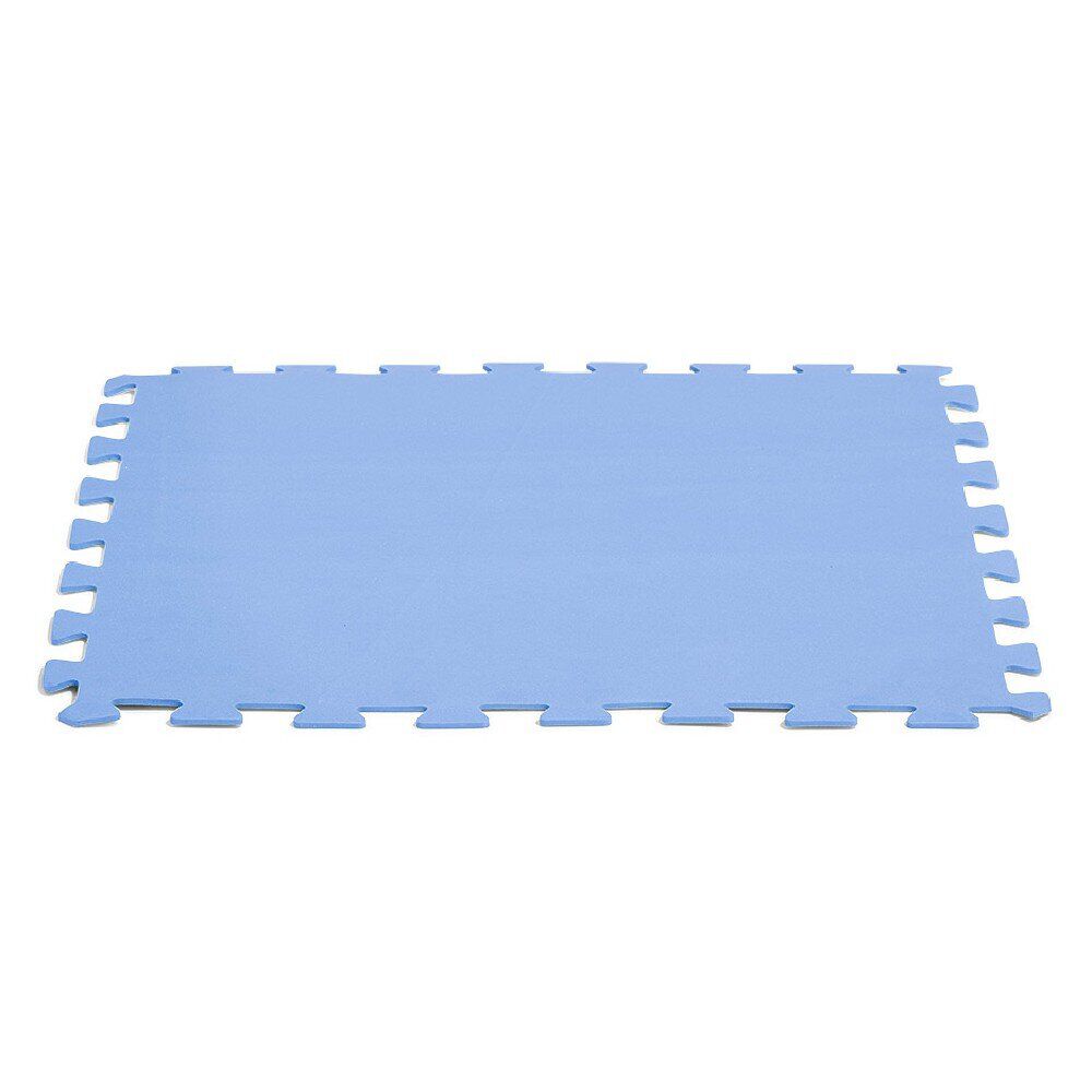 Lot de 8 dalles de protection mousse 50x50cm bleu