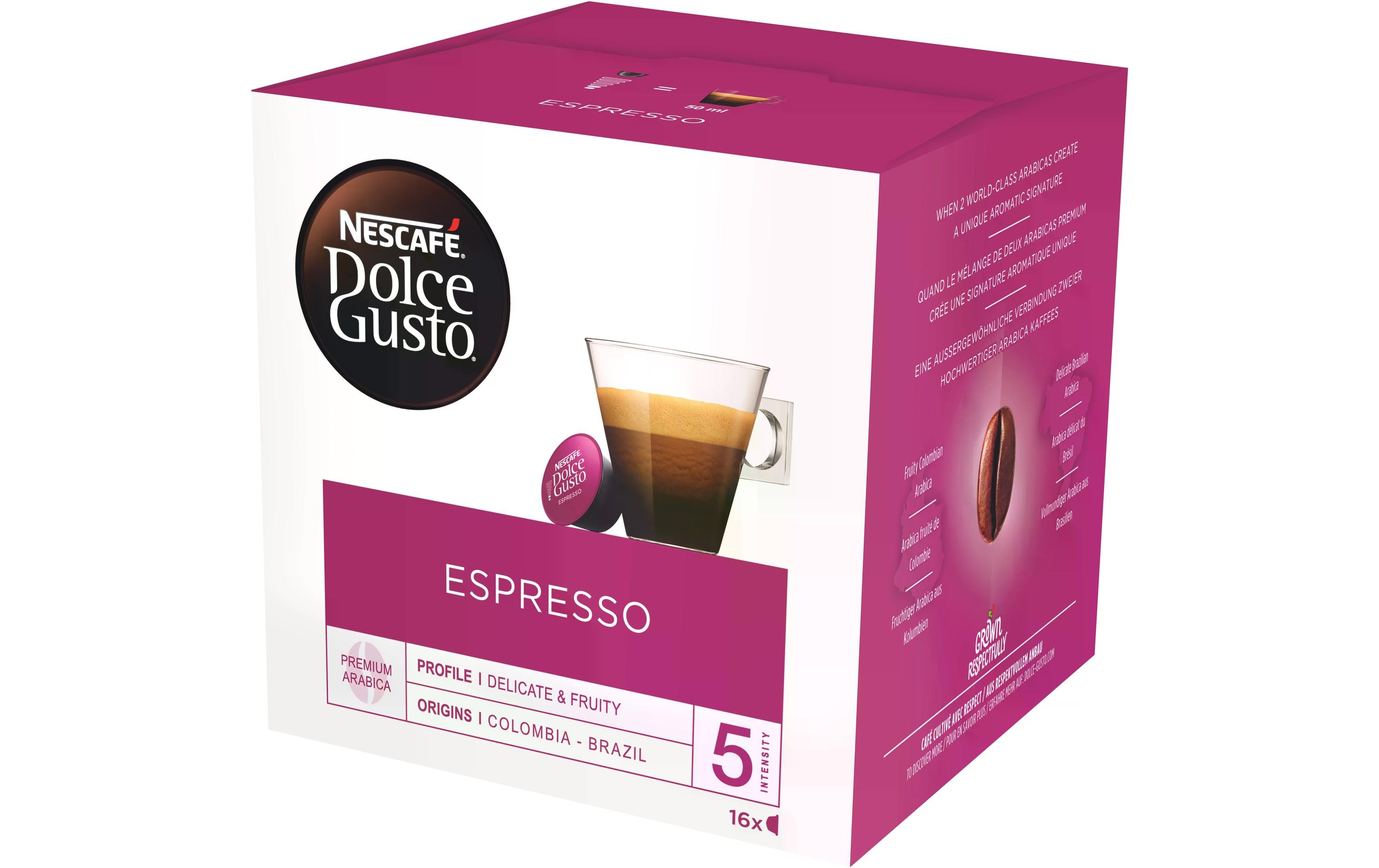 Kaffeekapseln Dolce Gusto Espresso 16 StückNescafé Dolce Gusto Espresso Kapseln