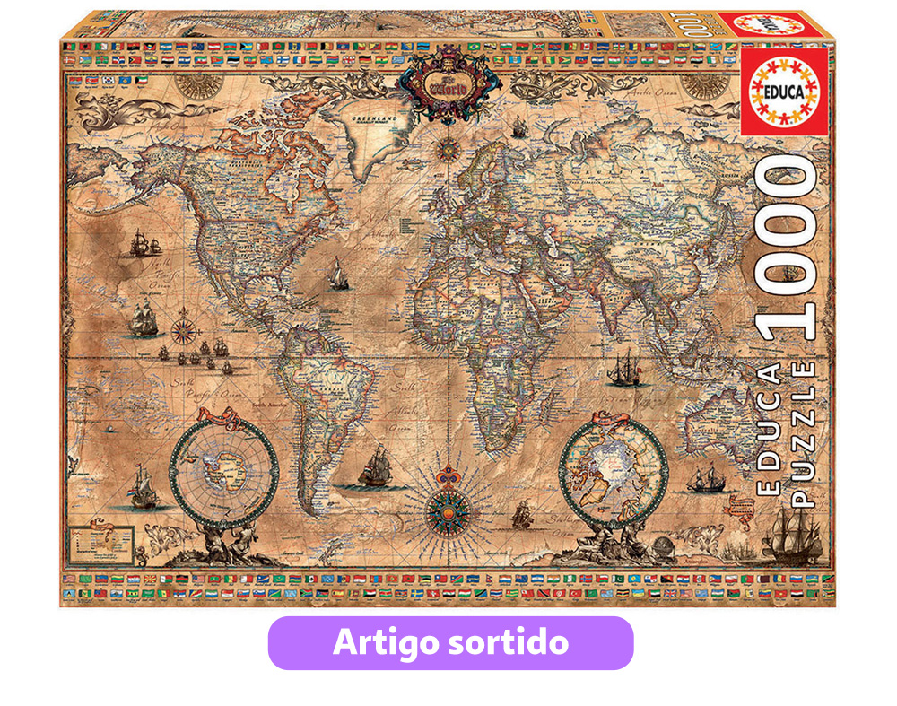 PUZZLES EDUCA 1000 PEÇAS MODELOS SORTIDOS