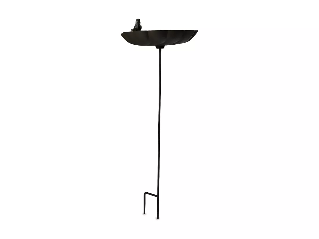 Abreuvoir oiseau sur pied fonte Fonte Marron - Décoration d'Autrefois