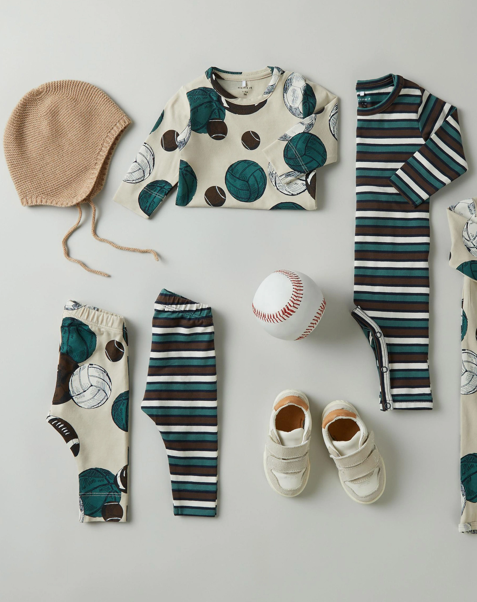 Leggings NBMLASSIR SPORTS in peyote