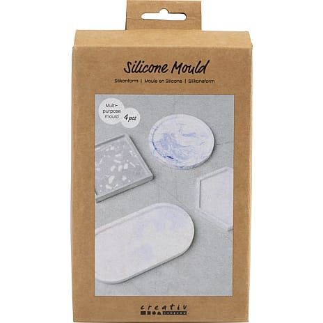 Creotime silikone form - firkantet, cirkel, sekskant, oval