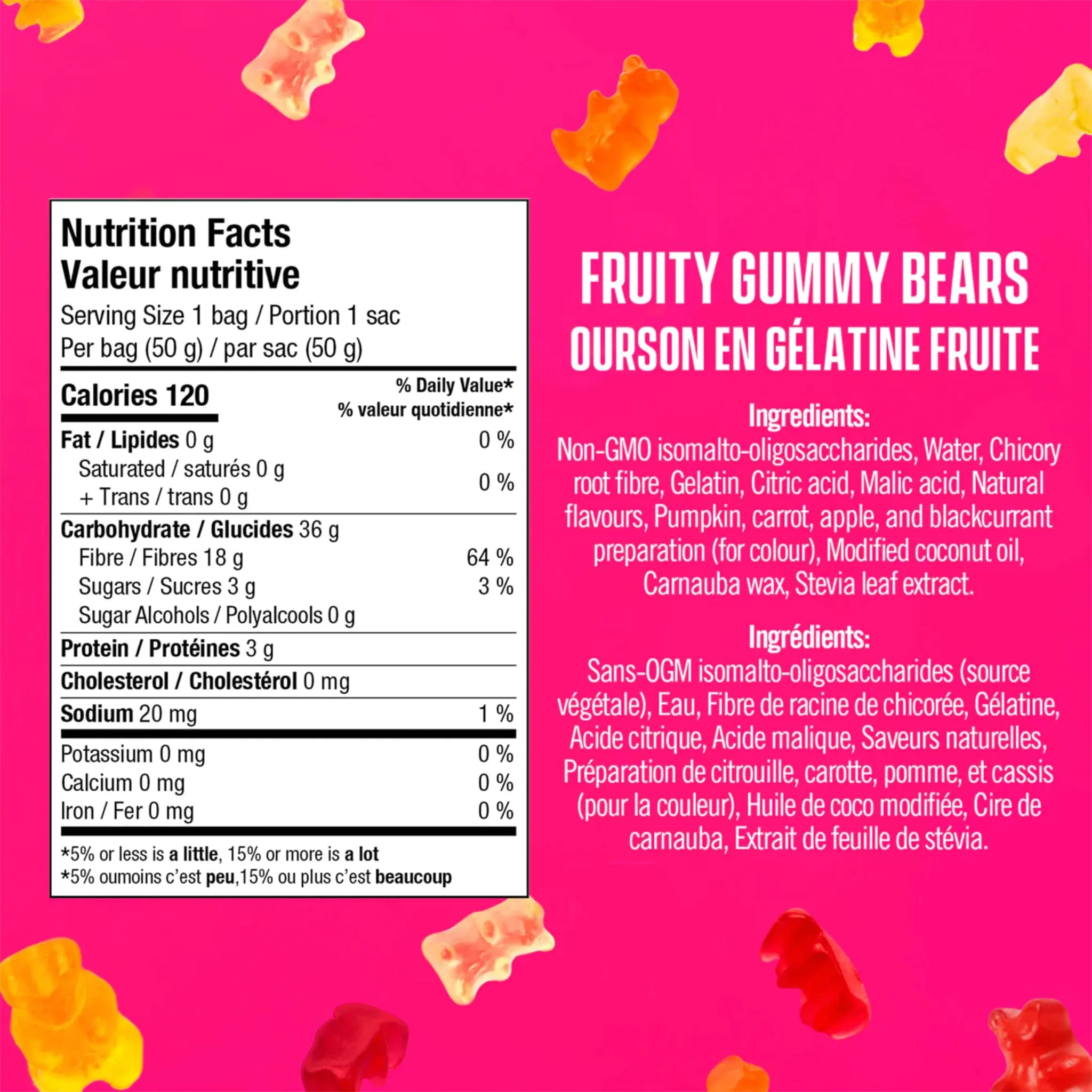 SmartSweets Bonbons Ourson Gommeux Fruité