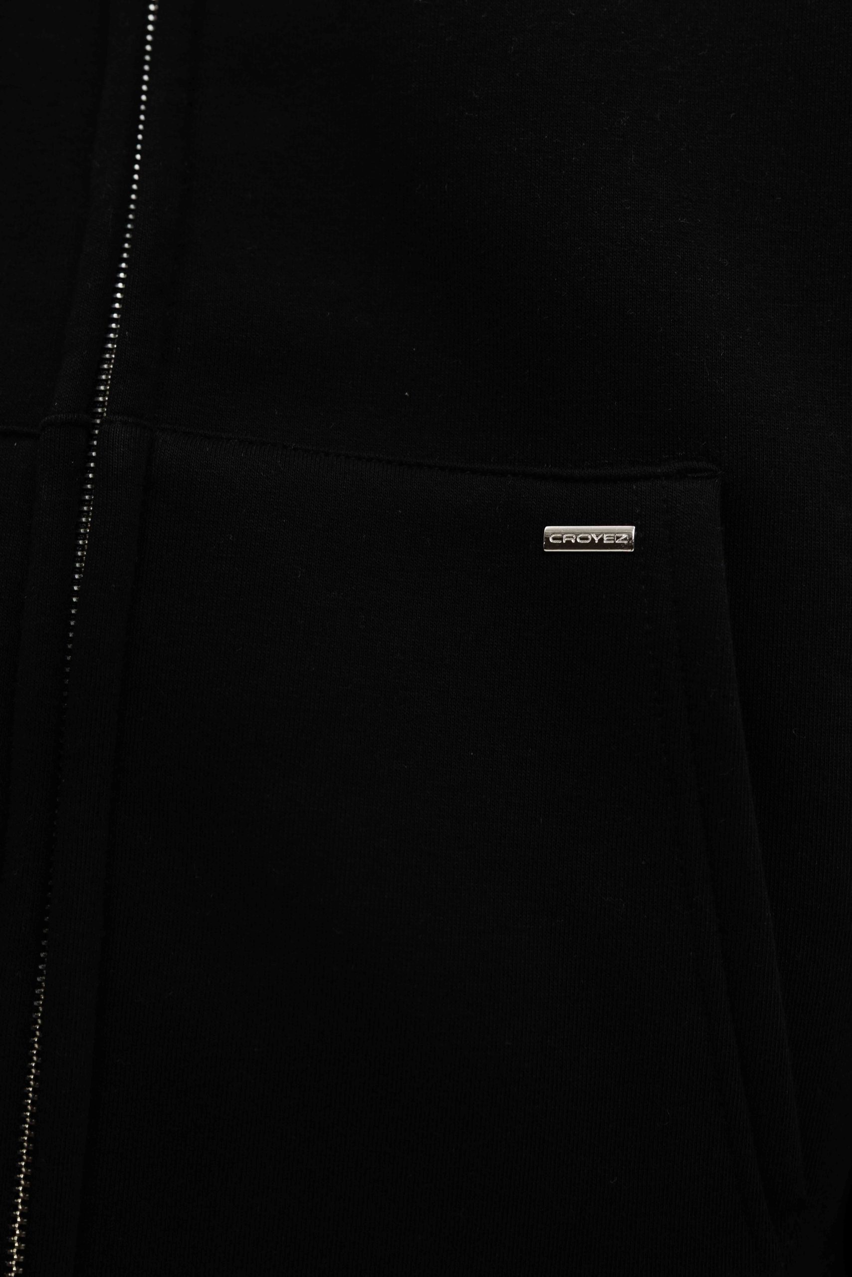 Croyez Talk And Play Zip Hoodie Heren Zwart