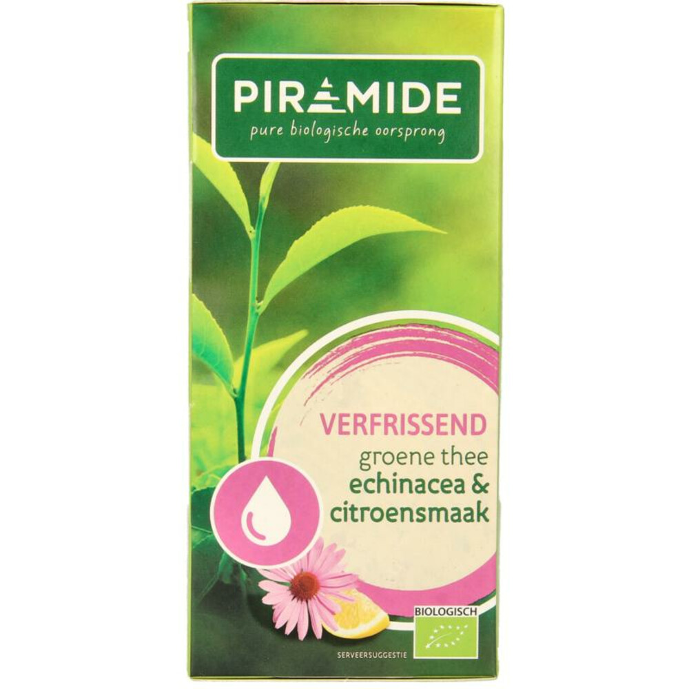 Piramide Groene Thee Verfrissend Citroen & Echinacea20 stuks