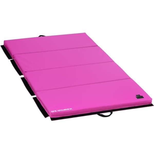 Sammenleggbar rehabiliteringsgymnastikkmadrassmatte 200 x 100 x 5 cm rosa