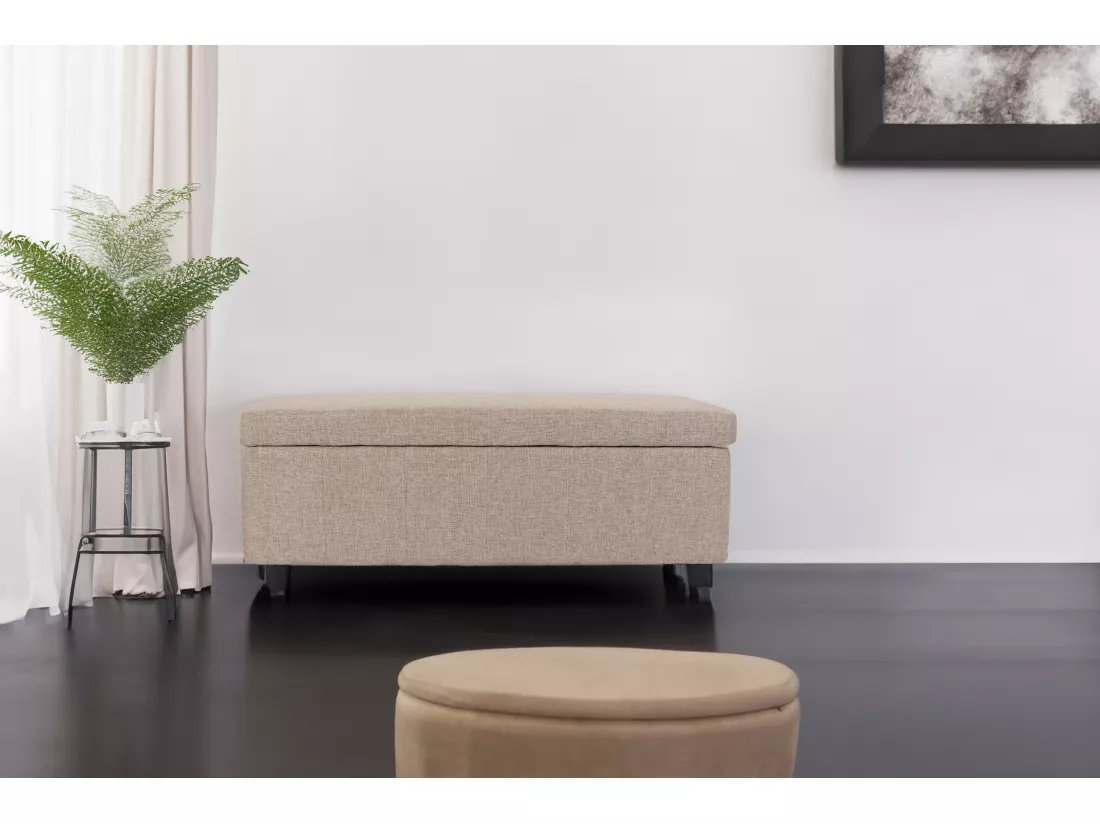 Coffre de rangement Kriens, beige