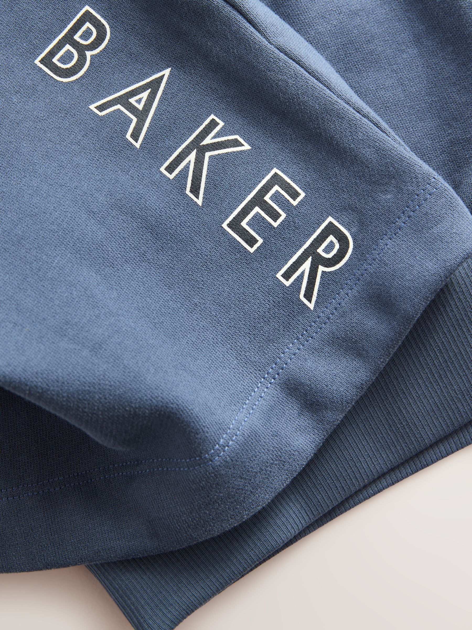Baker by Ted Baker Blue Short Sleeve Hoodie and Shorts Set