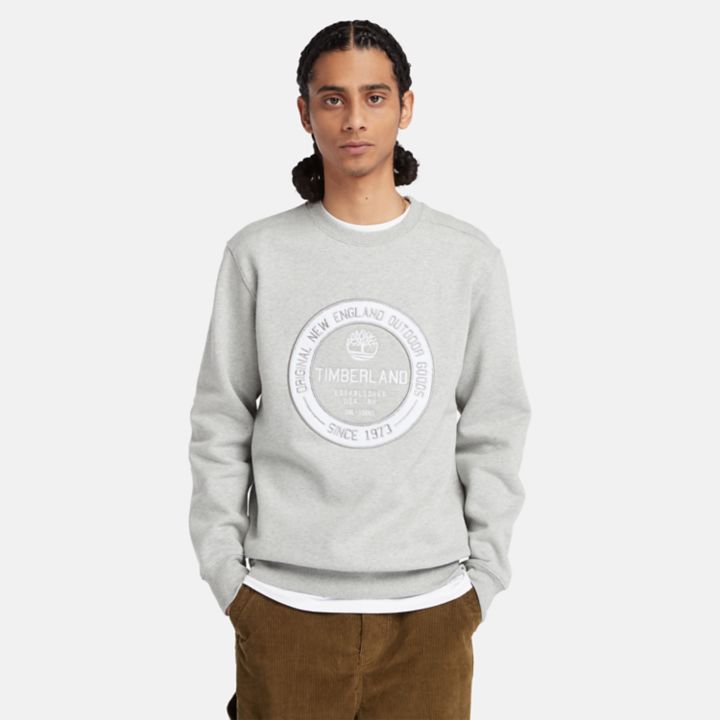 Moletom masculino Elevated Brand Carrier Crew na cor cinza