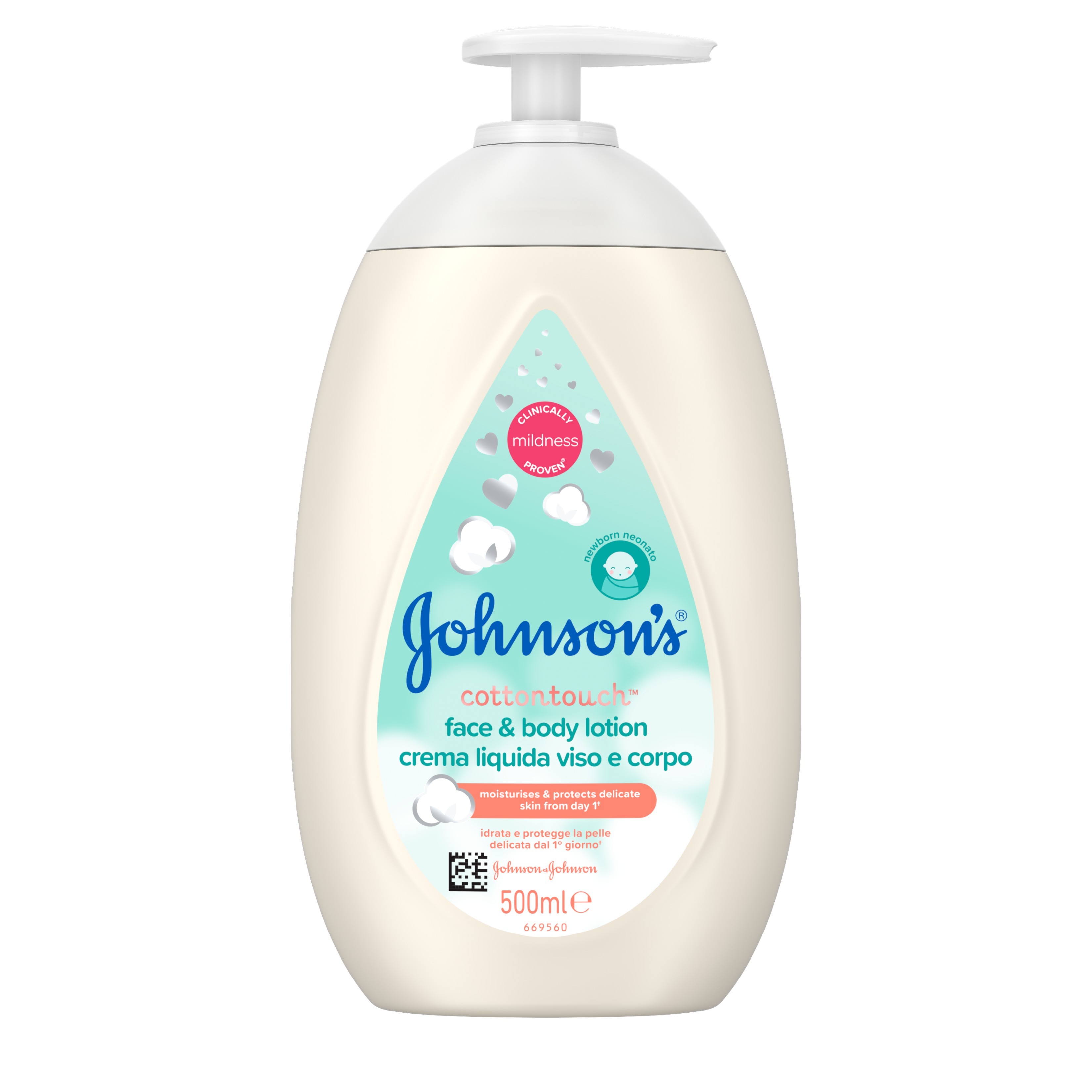 LOÇÃO JOHNSON'S BABY COTTON TOUCH 500ML