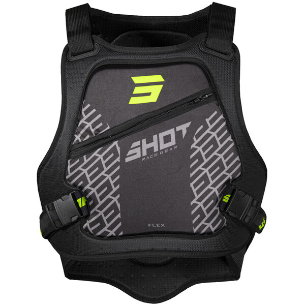 Shot - Pare-pierres Flex 2.0 Noir / Jaune fluo