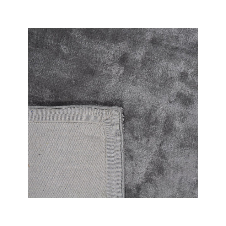Viscose vloerkleed - Frederique Grijs | Zijdezacht