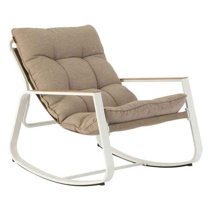 Fauteuil à bascule FELINIO Taupe