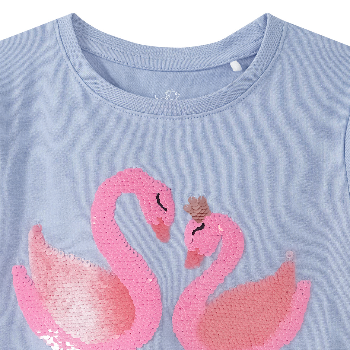 Topolino Mädchen T-Shirt mit Wendepailletten hellblau