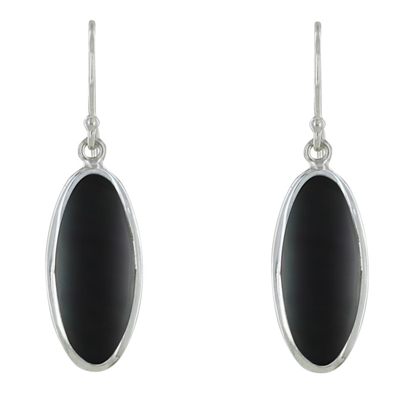 Boucles d'Oreilles Argent Amande Nacre