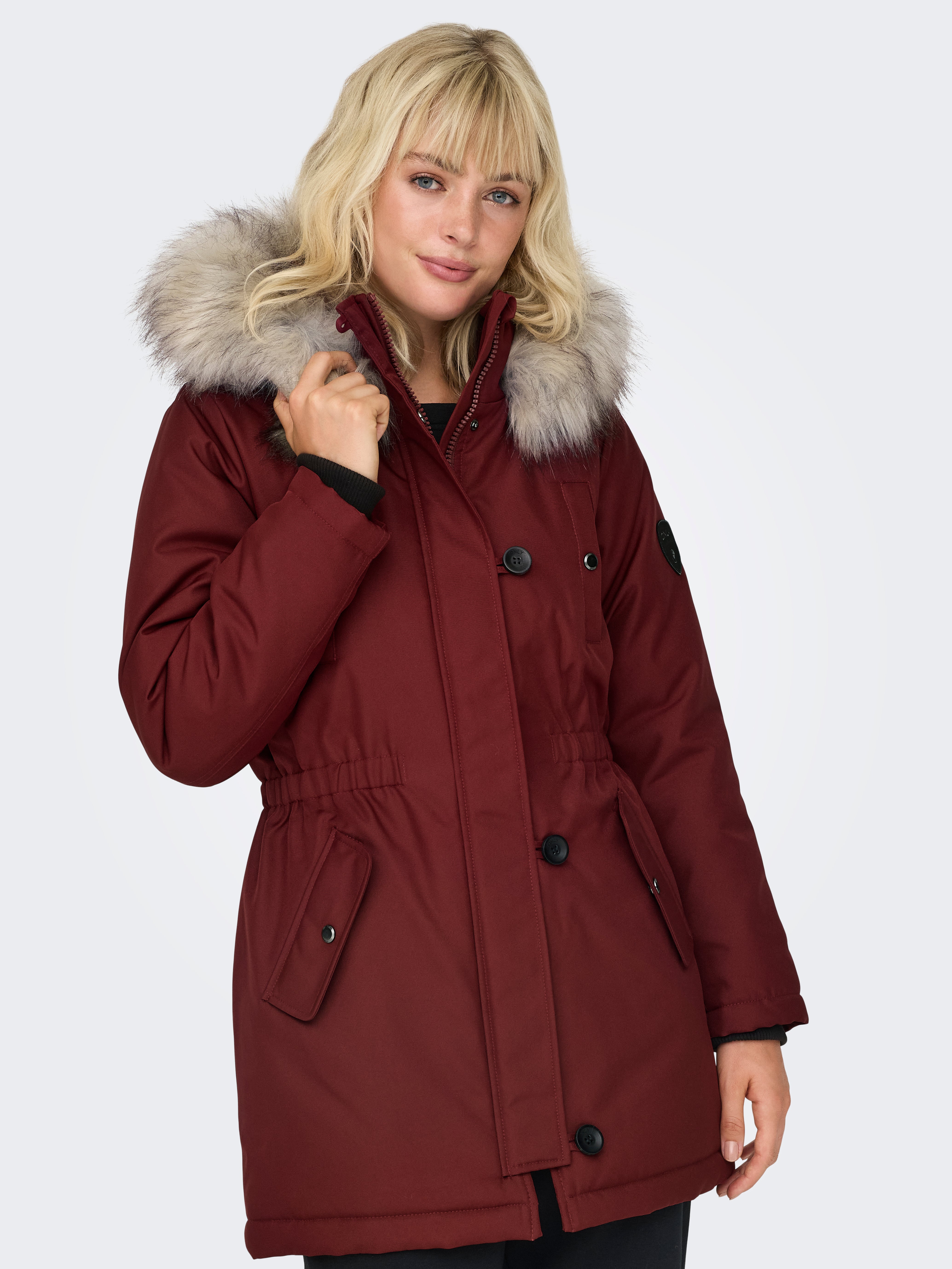 ONLIRIS Langer Parka Syrah