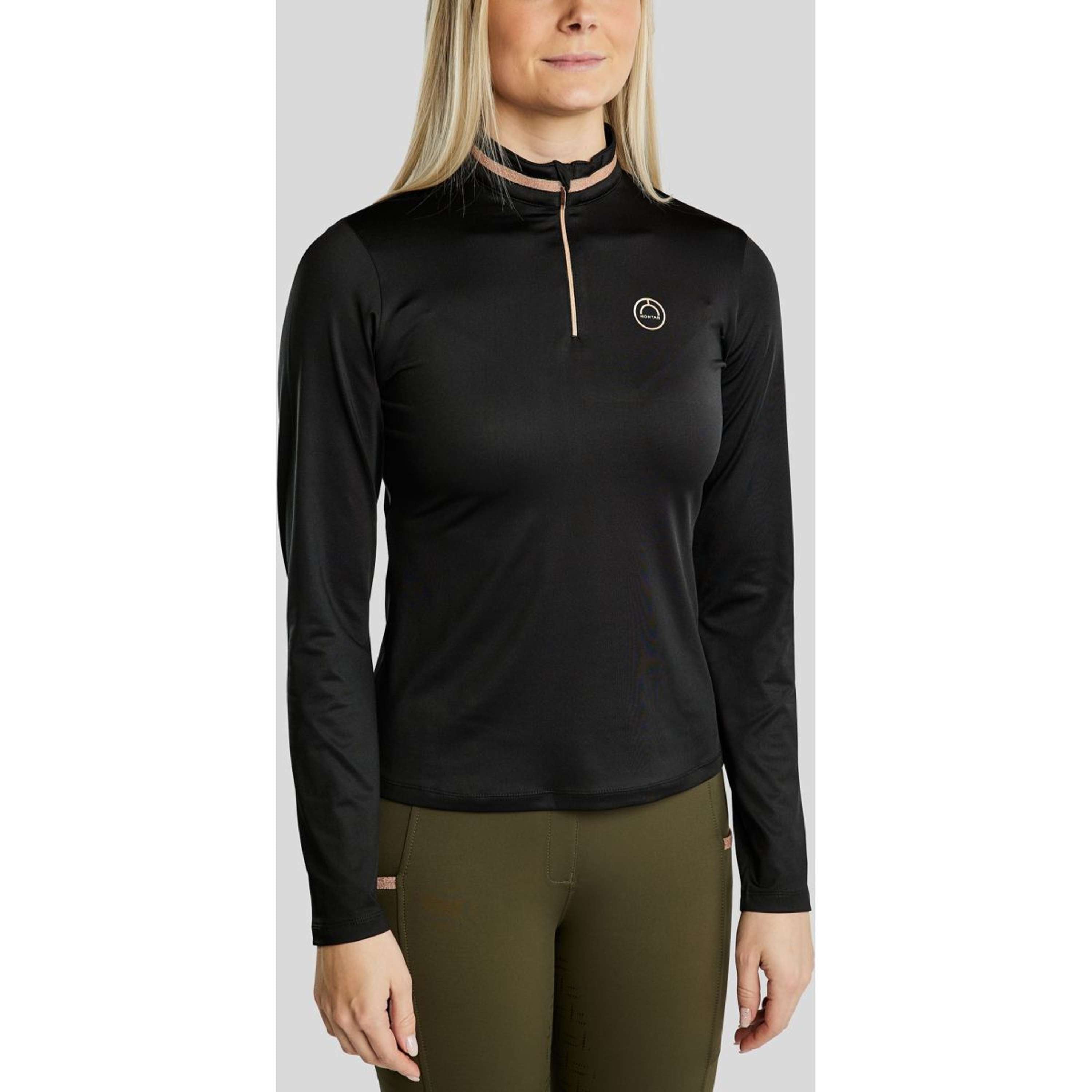 Montar Longsleeve MoGlenda Brushed Zwart