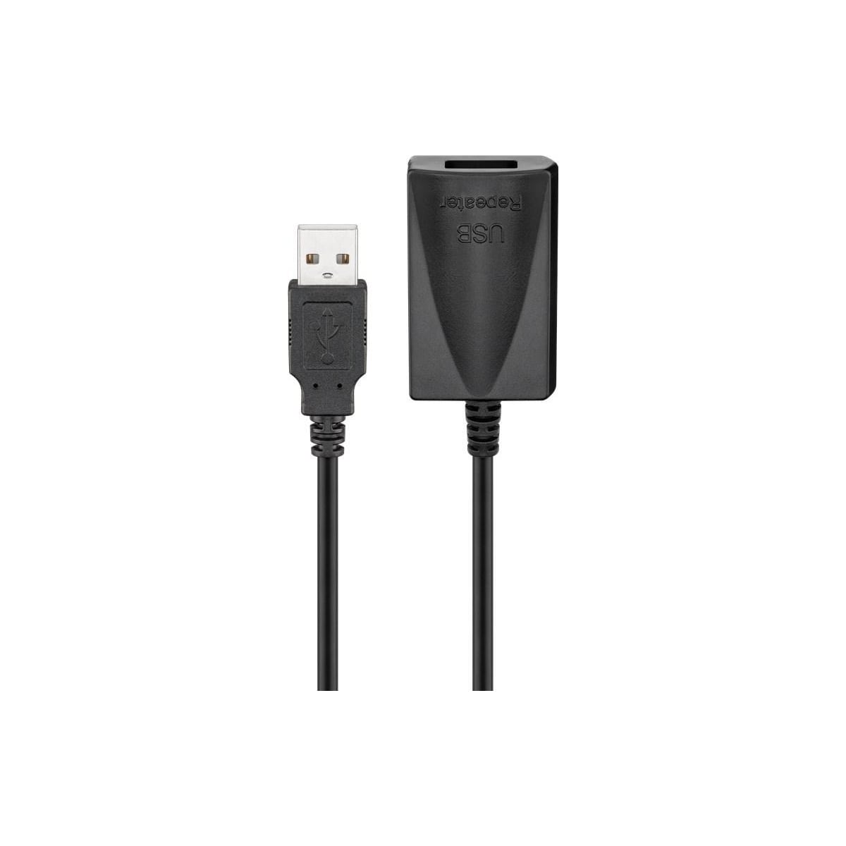 Goobay Active USB 2.0 skjøtekabel, sort