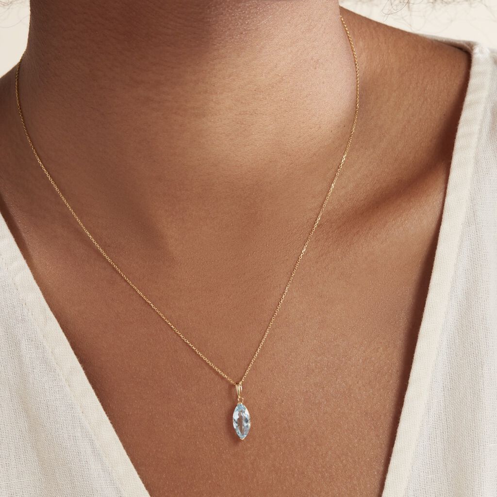Collier Raquel Or Jaune Topaze