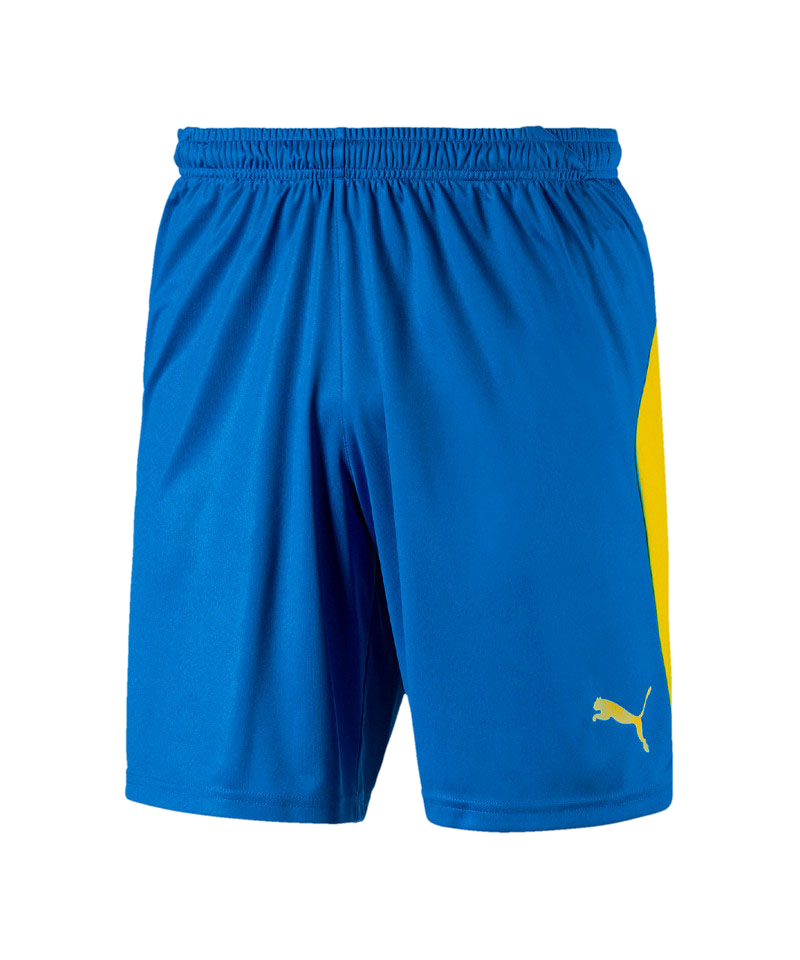 PUMA LIGA Short Kids Blau Gelb F16