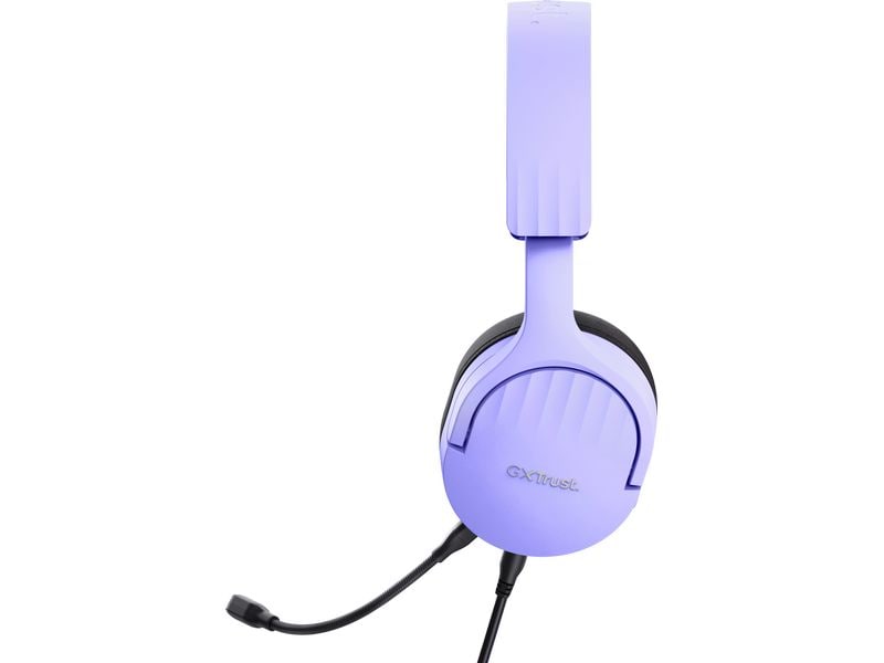 Trust Headset GXT 489P FAYZO Schwarz/Violett Leistungsstarkes, ohrumschliessendes Gaming-Headset, hergestellt für PC, Laptop und Konsolen