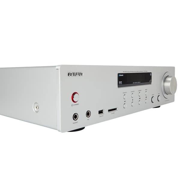 AIWA Stereo Forstærker med Bluetooth Sølv