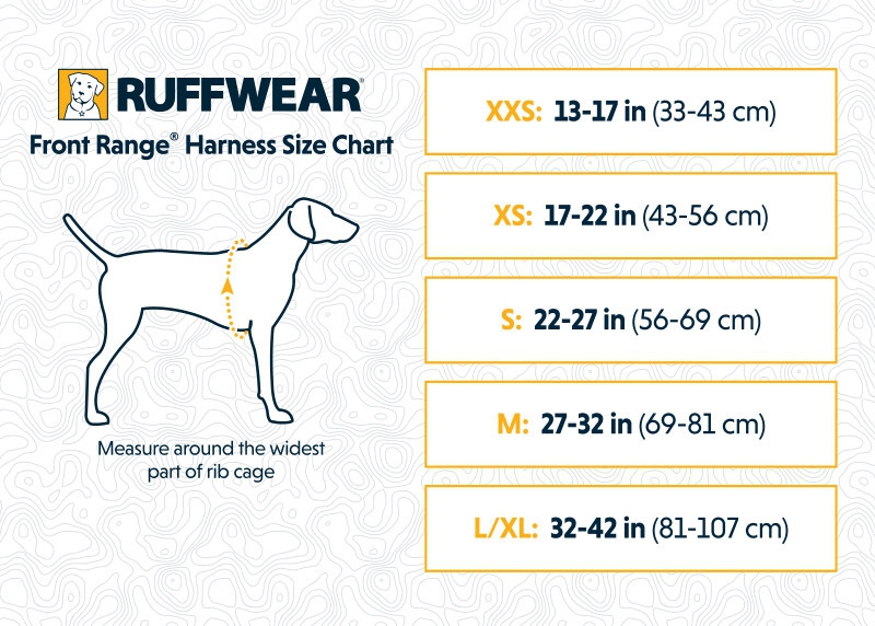Ruffwear Front Range gepolstertes Hundegeschirr Twilight Grey XS