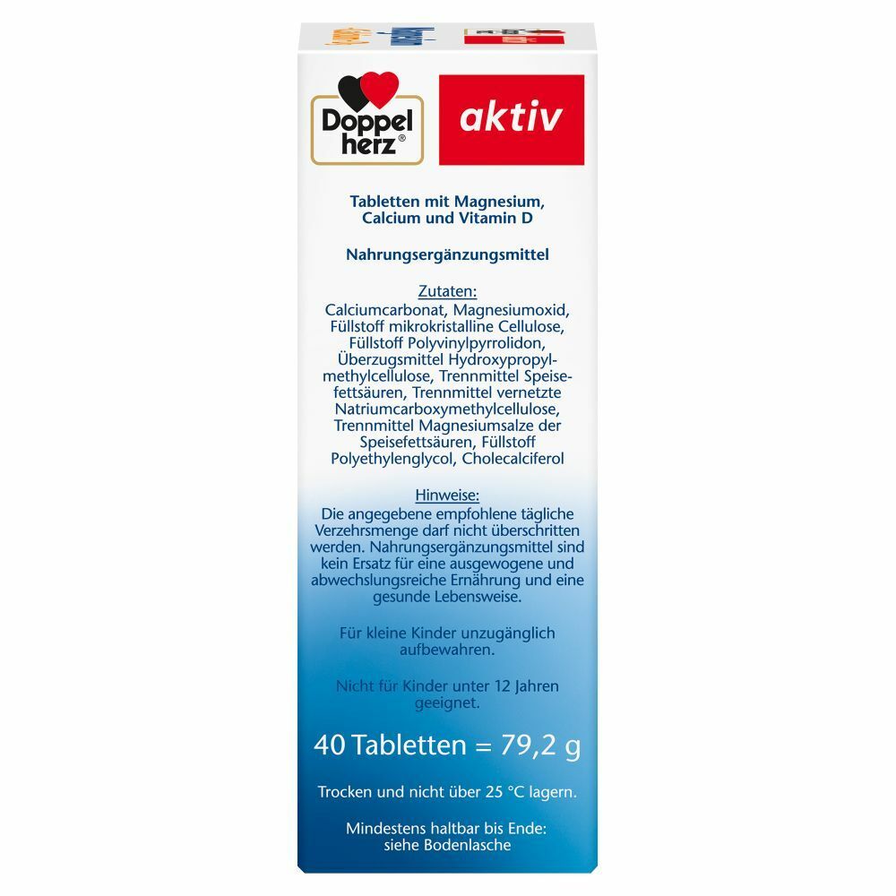 Doppelherz® Magnesium + Calcium + D3 Tabletten