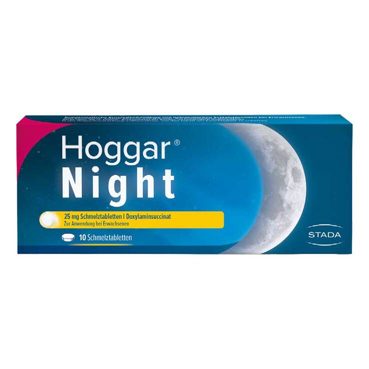 Hoggar Night 25 mg Doxylamin Schlaf-Schmelztabletten, 20 St